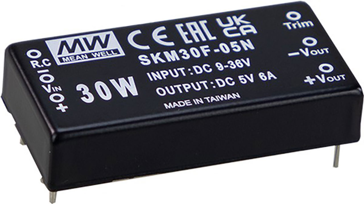 DC-DC Isolated Regulated Single Output Converter 30W 12V 2500mA 9-36Vin EN55032 Compliant