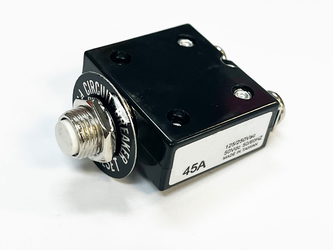 Circuit Protection Circuit Breaker Thermal Push to Reset 50VDC 250VAC 45A