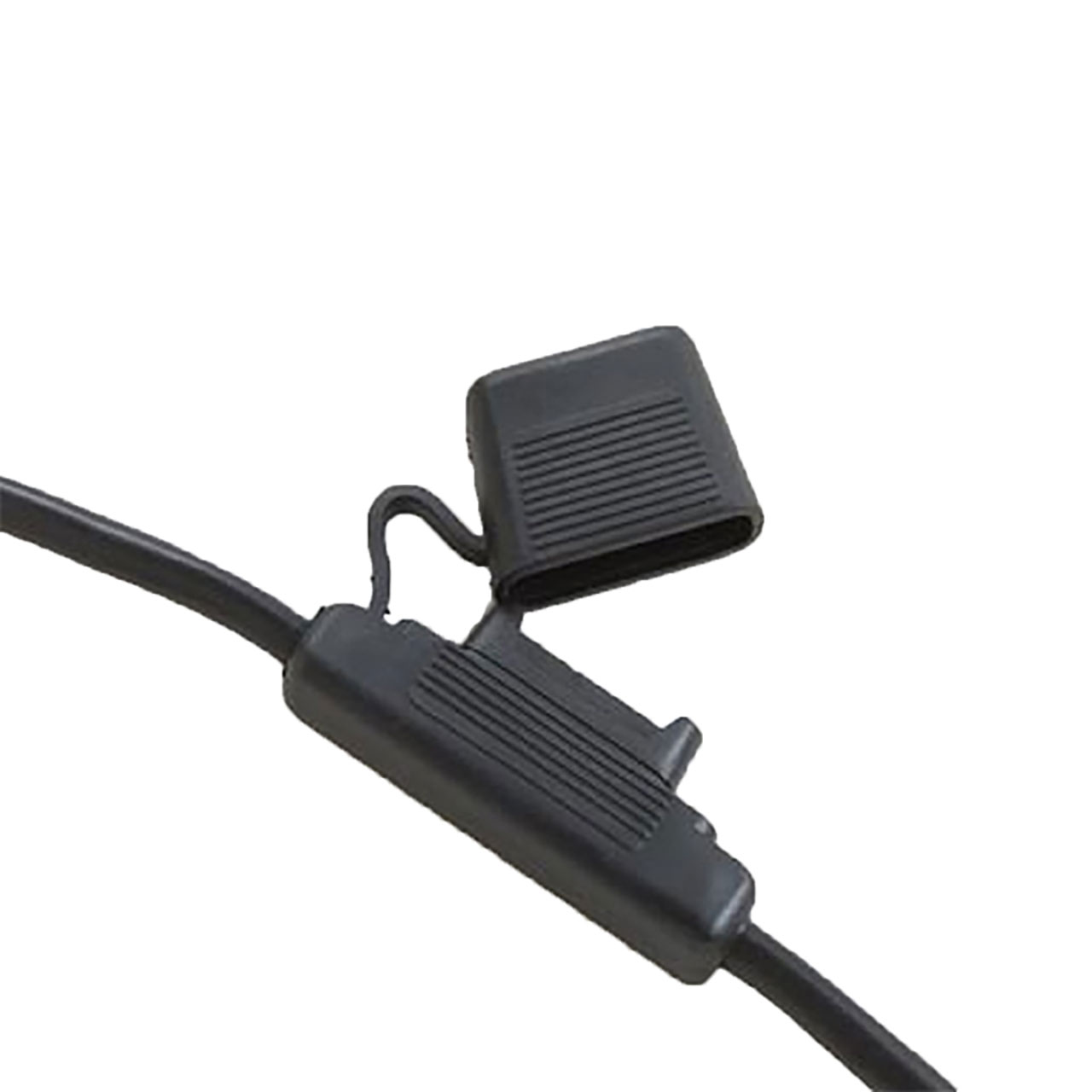 Circuit Protection Black Fuse Holder IP65 In-Line for Maxi Blade 8AWG 60A Black Wire