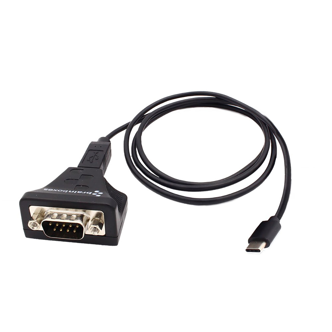 USB-C to 1 Port RS232 Industrial Isolated USB to Serial In-Line Mountable
