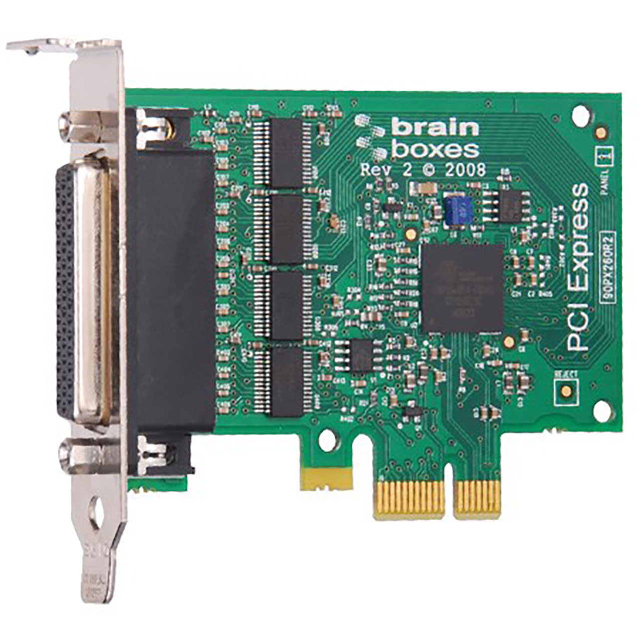 PCI Express 4 Port RS232 Low Profile Serial Card