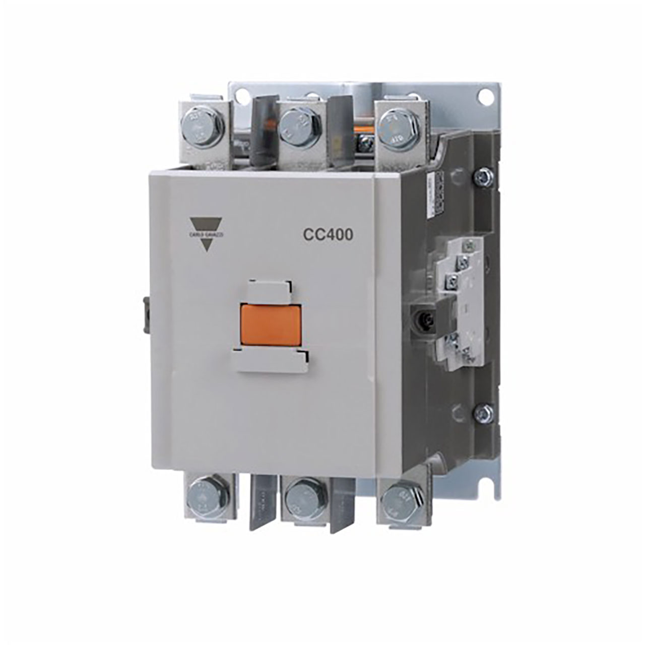 Three-Pole IEC Style 265A Rated (Ac3 at 440VAC) Contactor Screw Terminal 100-200VAC/VDC Coil and Two Normally Open/NC Aux Contacts