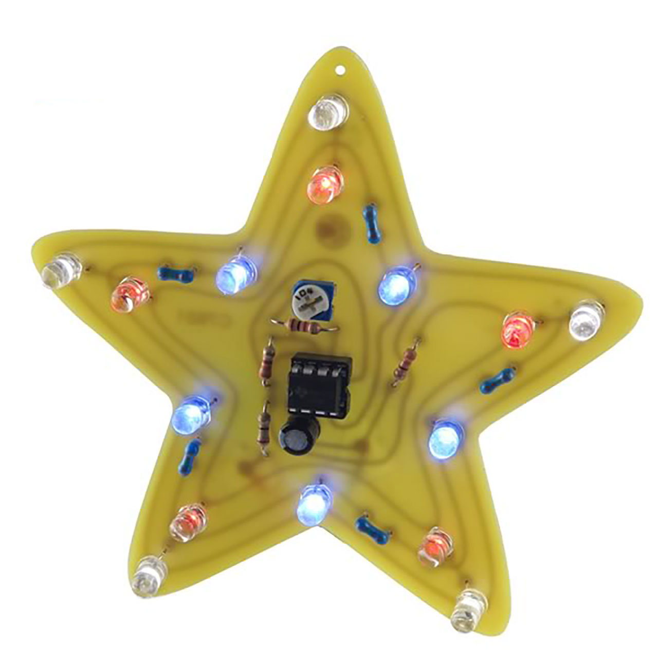 Learn to Solder Flashing Star Kit