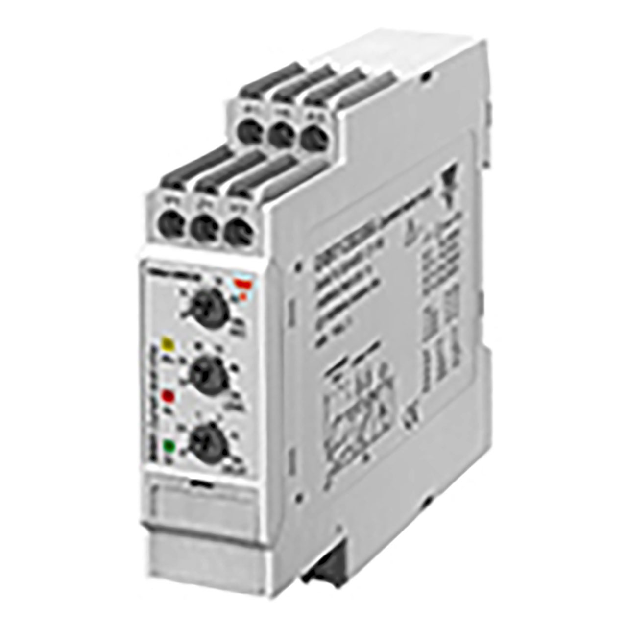 1-Phase True RMS Monitoring Relay Over or Under Current 1 SPDT Relay Output IP20 DIN-Rail Mounting Measuring Range 0.1 to 5A AC/DC Power Supply 24 to 48Vac/dc 22.5x83.5x99.5mm housing