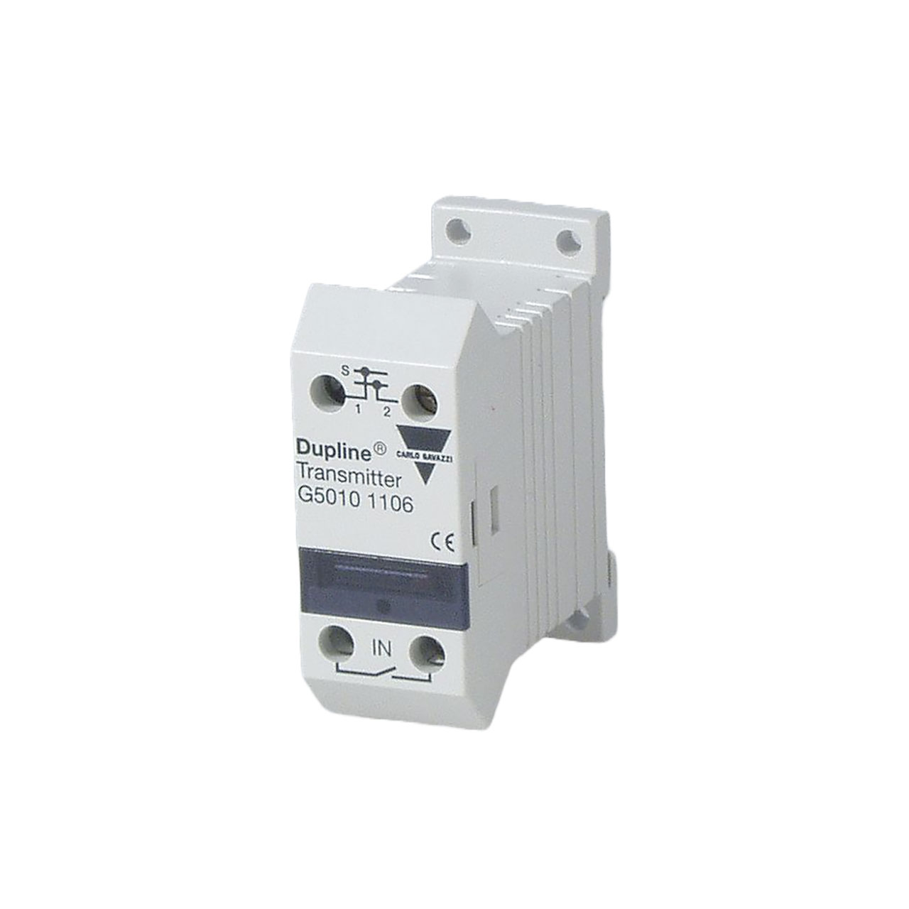 Dupline®-Powered single-channel transmitter in Mini-E housing with contact Input