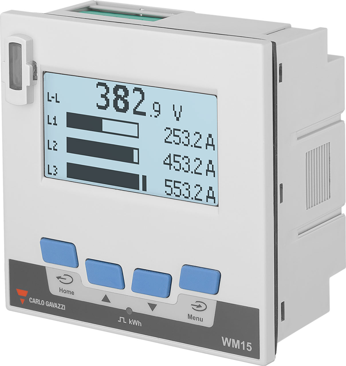 Three-Phase Power Analyzer 120 to 347 V L-N 208 to 600 V L-L 5 (6) A Auxiliary Power Supply RS485 Modbus RTU Pulse Output