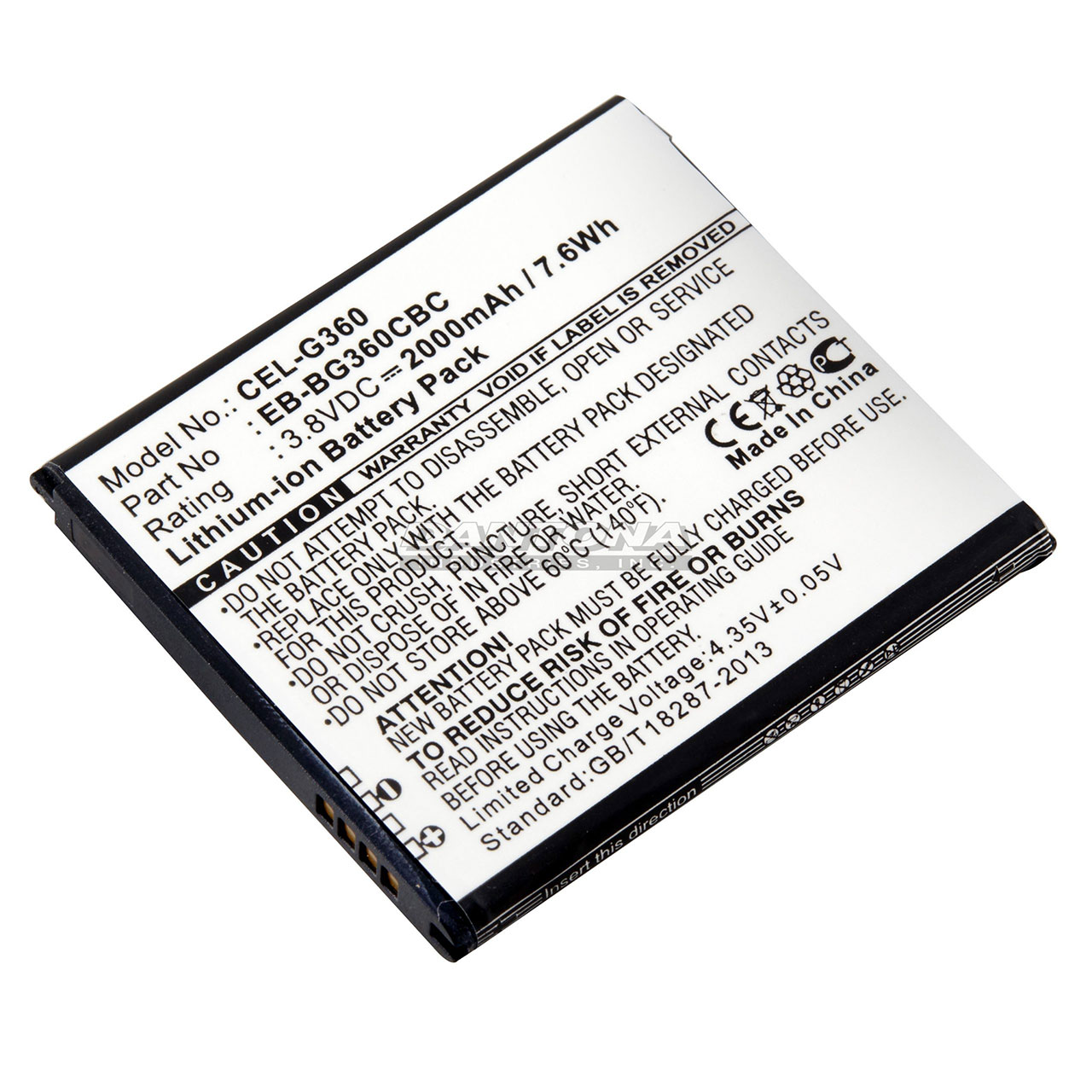 Samsung EB-BG360CBC Lithium Ion Battery 3.8V 2000mAh