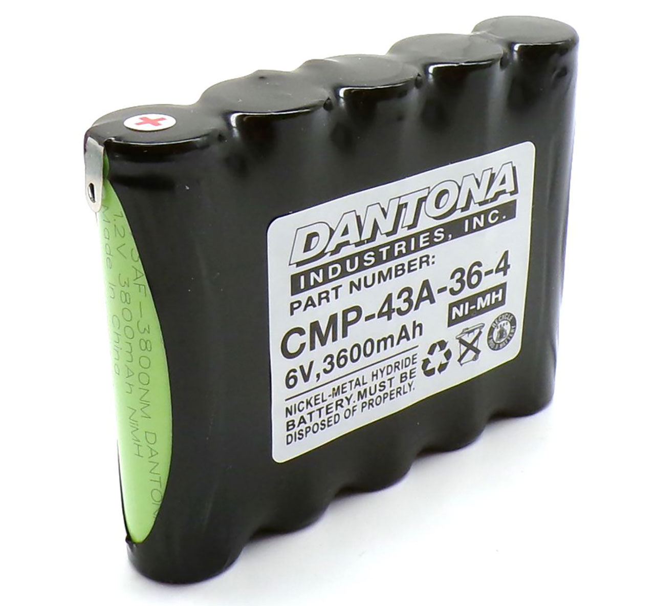 Dantona CMP-43A-36-4 NiMH Battery 6V 3600mAh