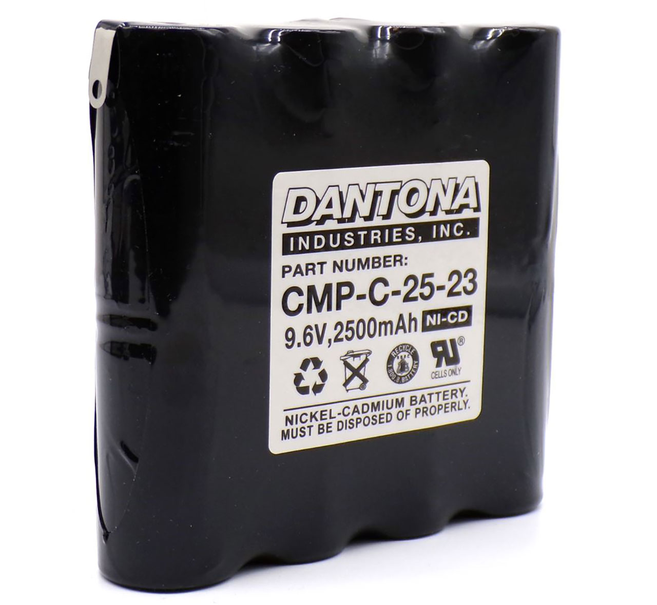 Dantona CMP-C-25-23 Nicad Battery 9.6V 2500mAh