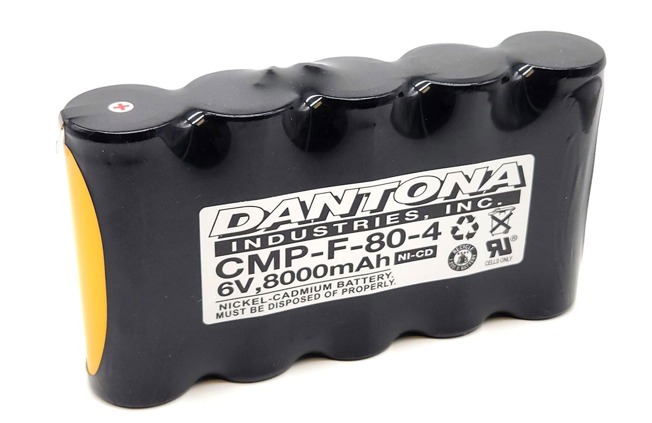 Dantona CMP-F-80-4 Nicad Battery 6V 8000mAh