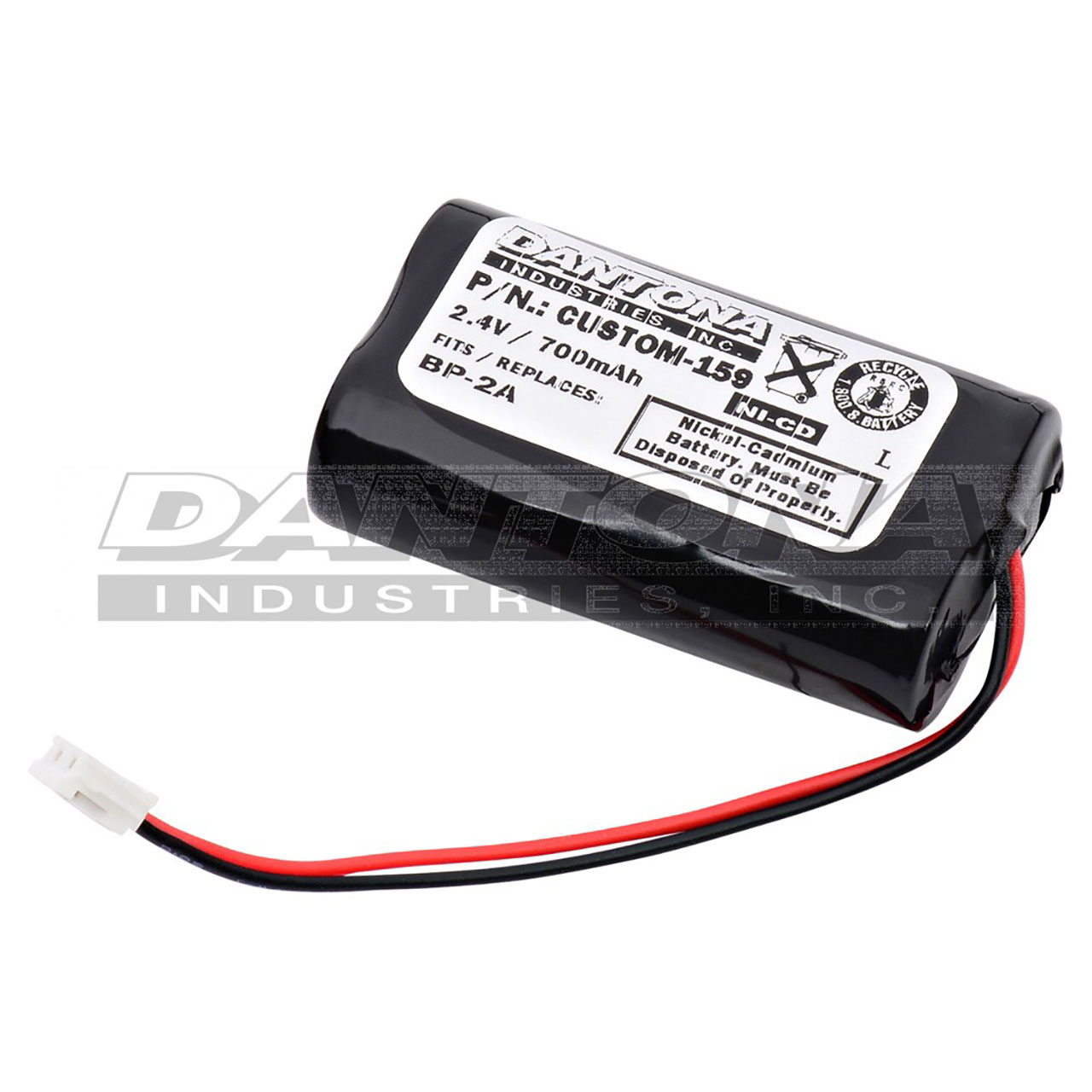 Dual-Lite BP2-A Nicad Battery 2.4V 700mAh