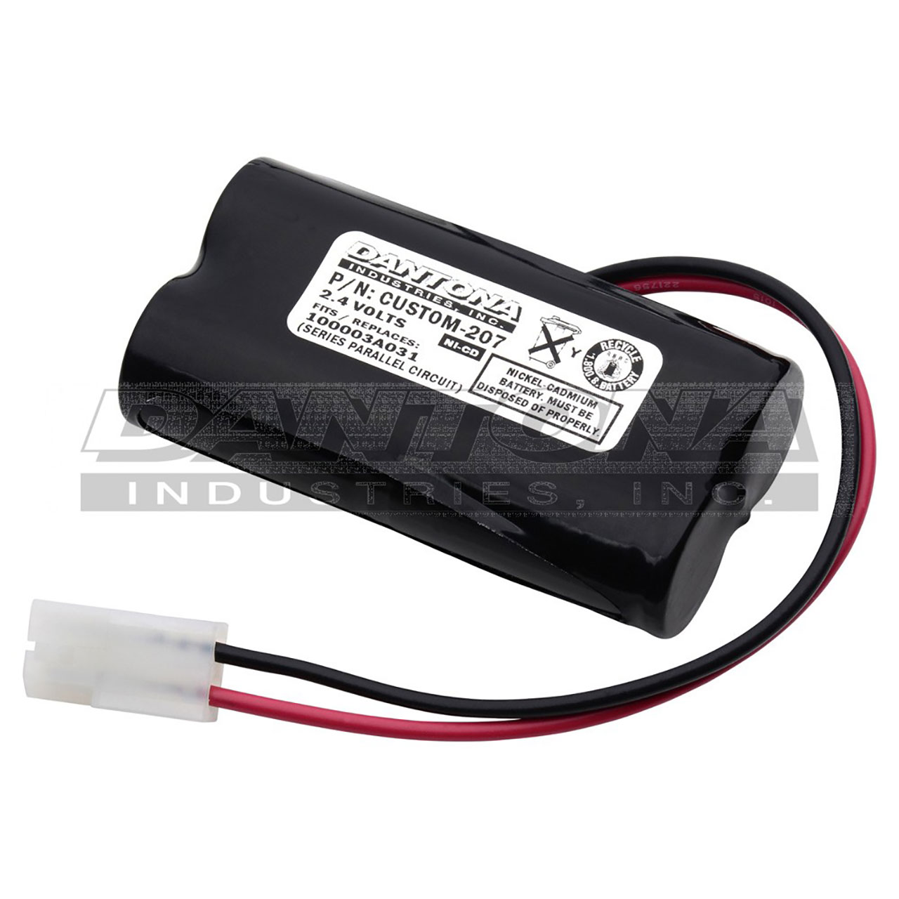 Chloride 100-003-A031 Nicad Battery 2.4V 3000mAh