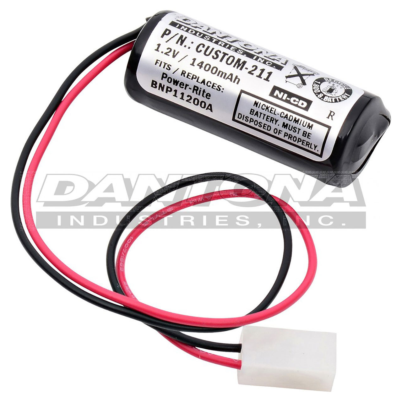 Power Rite BNP11200A Nicad Battery 1.2V 1200mAh