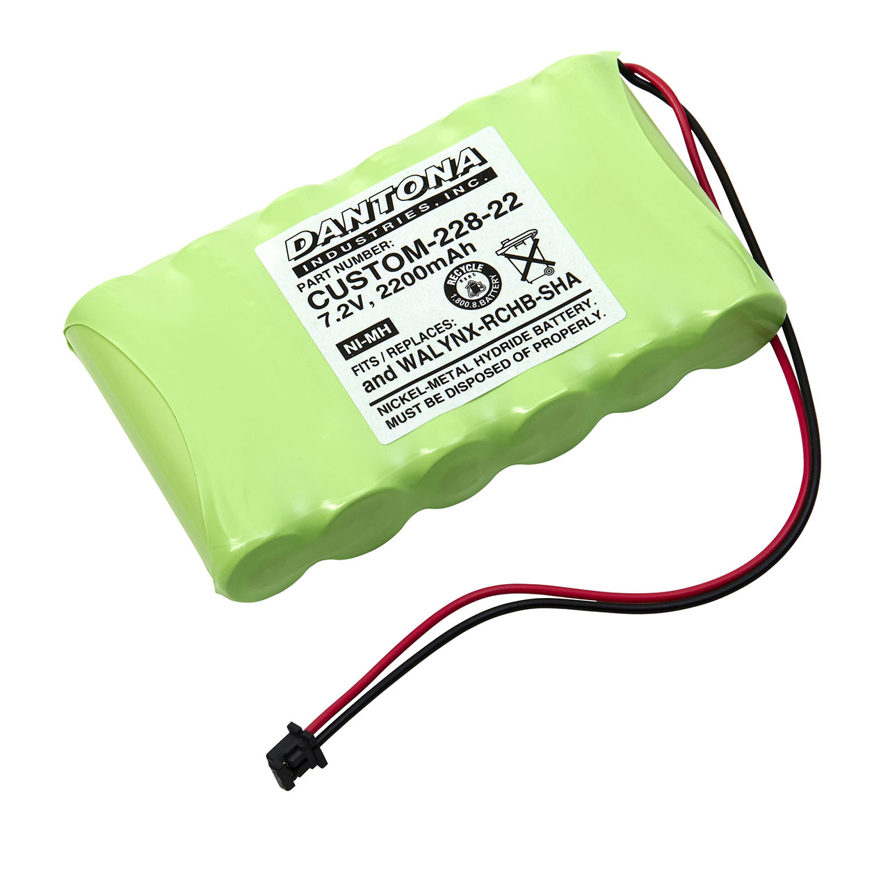 Honeywell RCHB-SHA NiMH Battery 7.2V 2200mAh