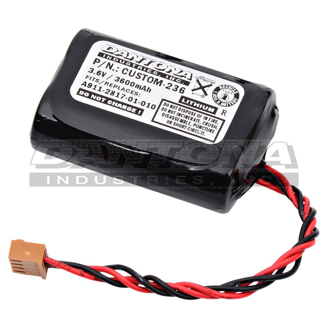 Morris South A911-2817-01-010 Lithium Battery 3.6V 3600mAh