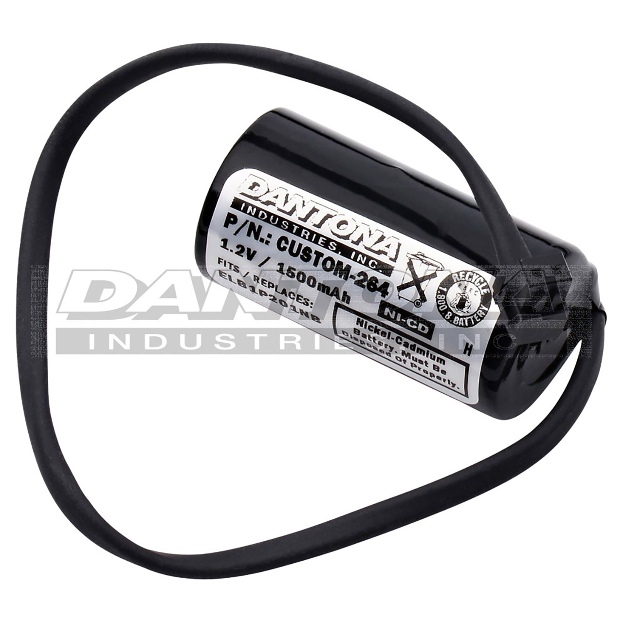 BYD ELB-1P201NB Nicad Battery 1.2V 1500mAh
