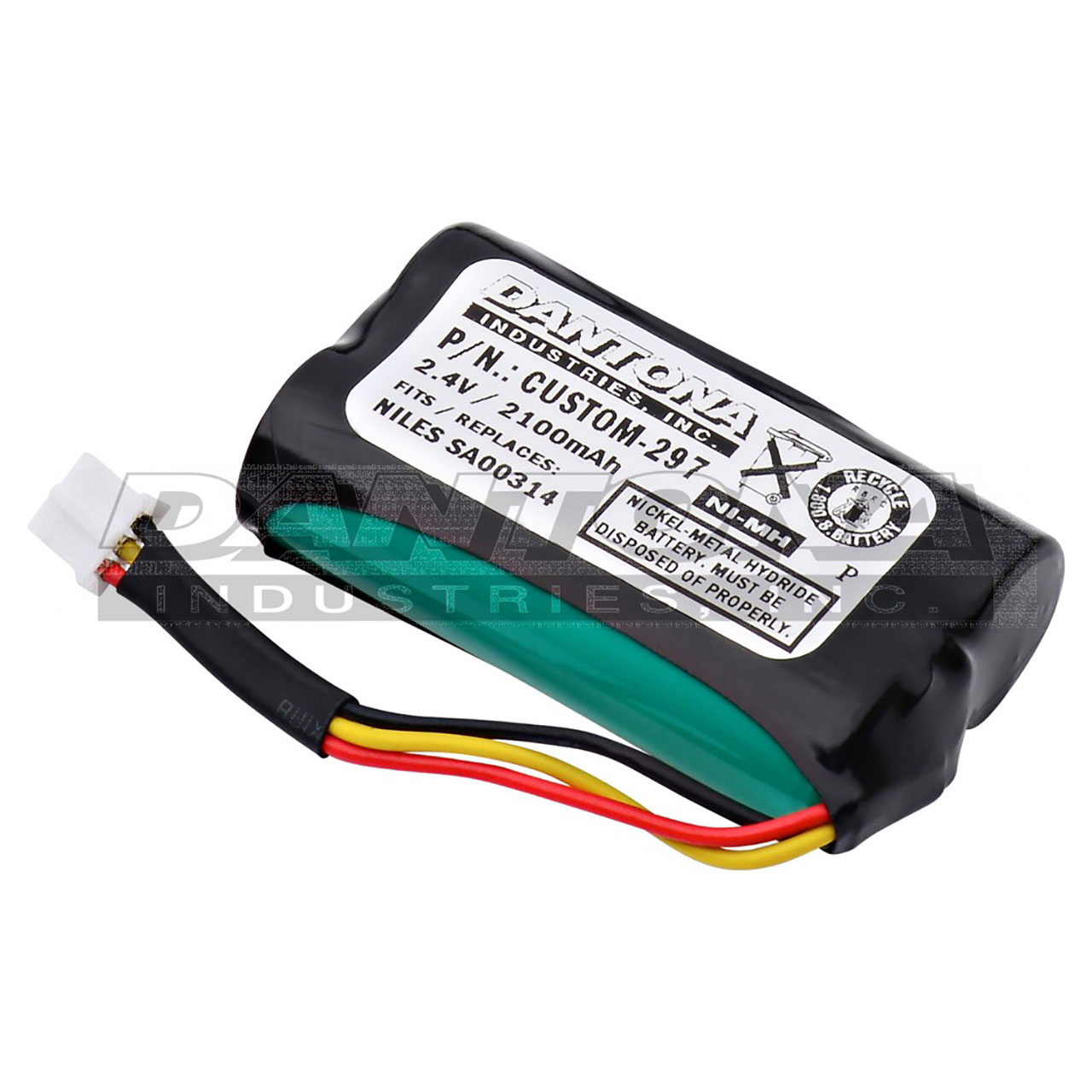 Niles SA00314 NiMH Battery 2.4V 2100mAh
