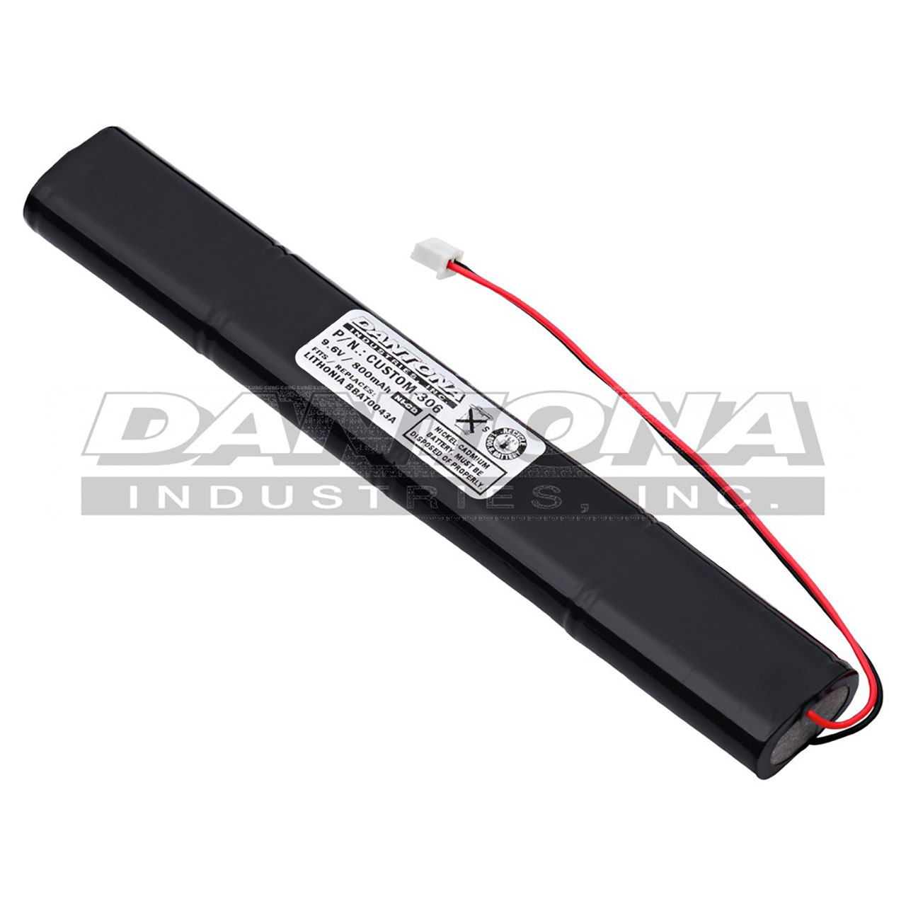 Lithonia BBAT0043A Nicad Battery 9.6V 800mAh