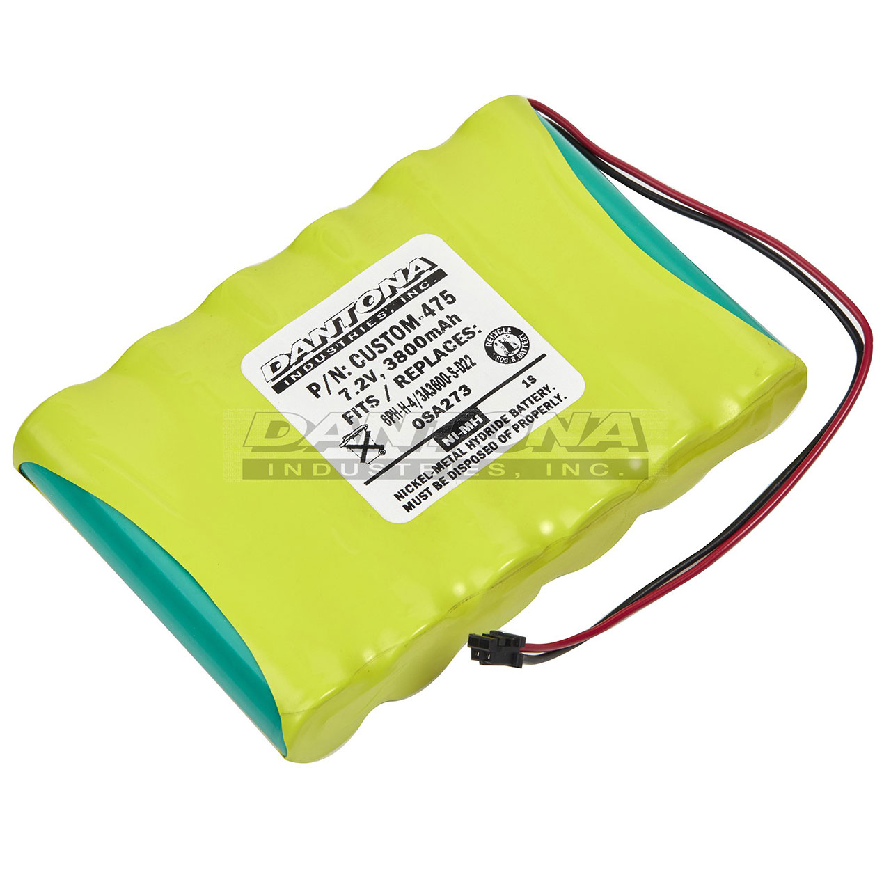 ADT 6PHH4/3A3600-S-D22 NiMH Battery 7.2V 3800mAh