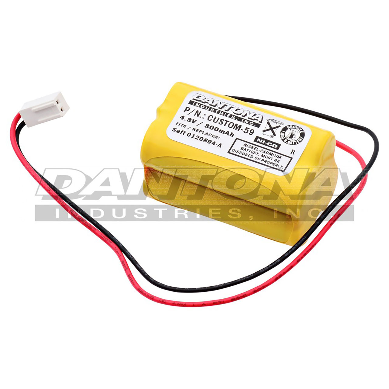 AstraLite 20-0001 Nicad Battery 4.8V 800mAh