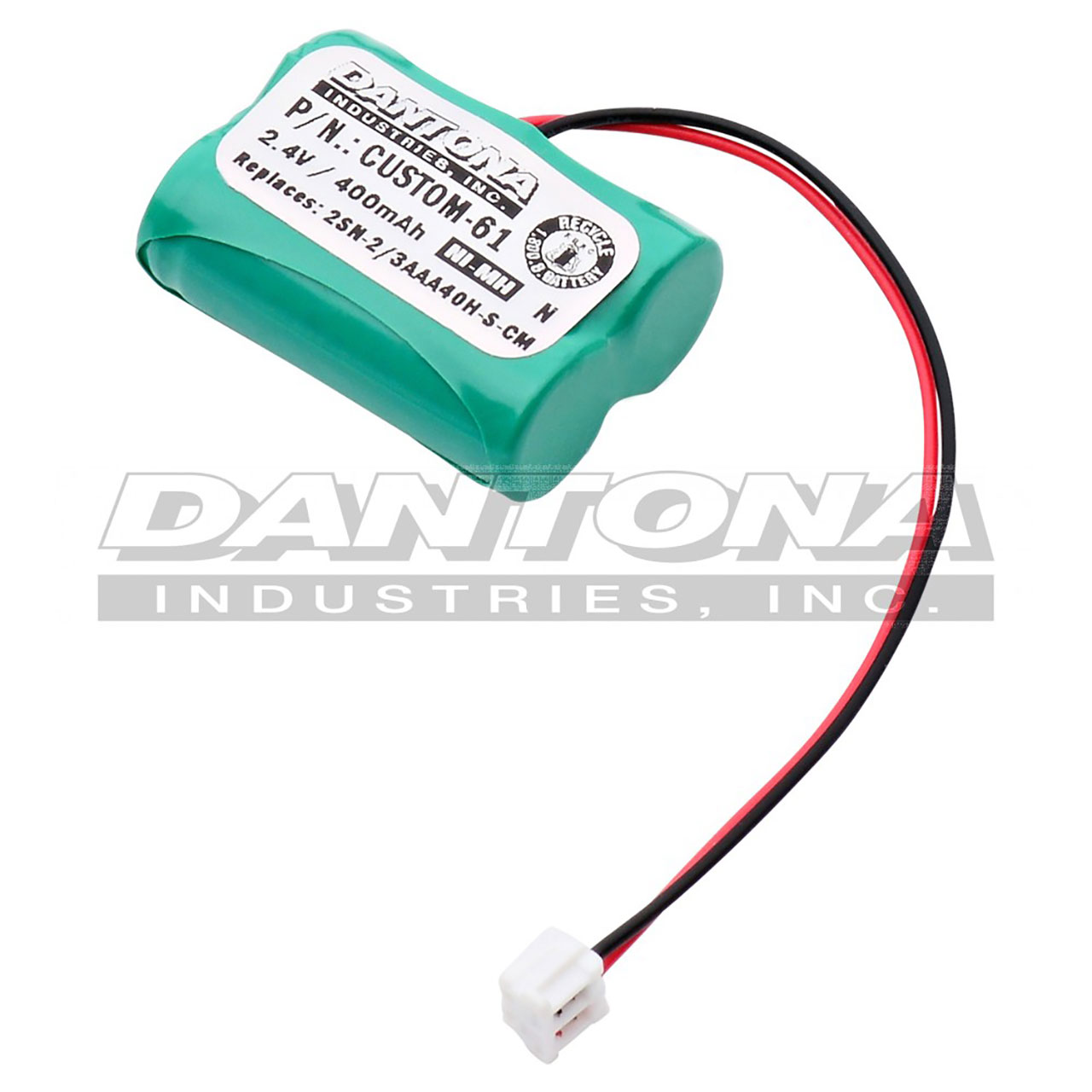 JTech 232020 NiMH Battery 2.4V 400mAh