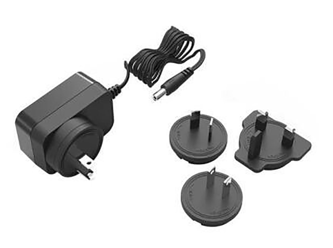 Interchangeable AC Clip Style Wall Mount Power Adapter 12W 15V 800mA 2.1x5.5x11mm Plug UL