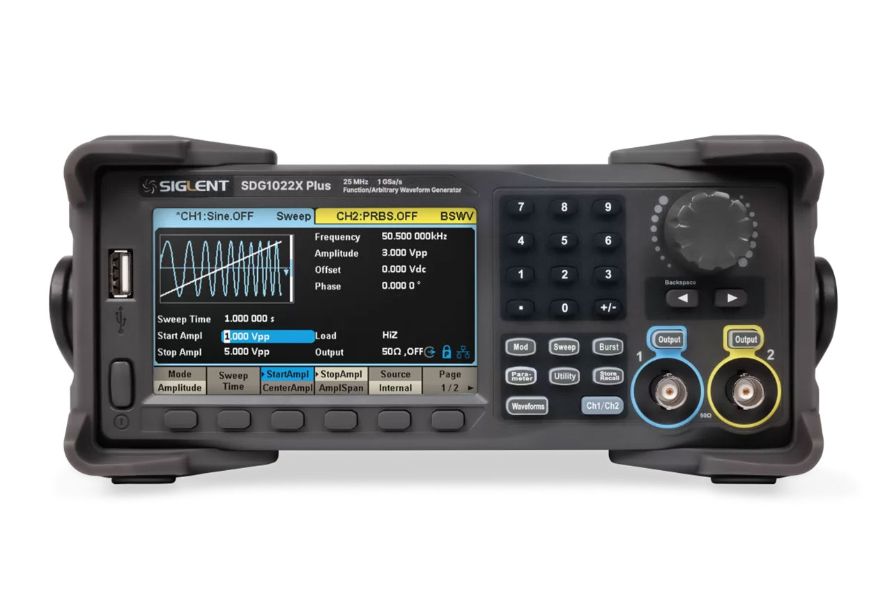 WAVEFORM GENERATOR,25MHZ,2CH,1GSa/s,16bit,8Mpts/CH,10V AMPL,