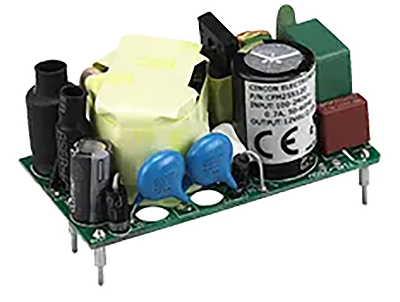 Open Frame AC-DC Power Supply 25W 48V 520mA PCB Mount Class 2