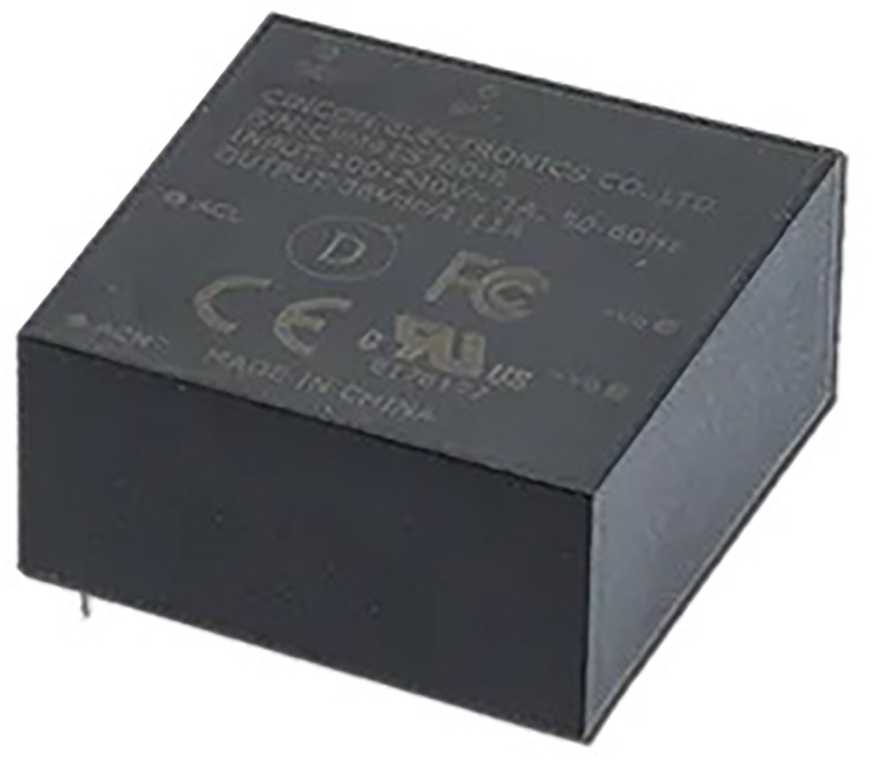 Encapsulated AC-DC Power Supply 30W 5V 6A PCB Mount Class 2