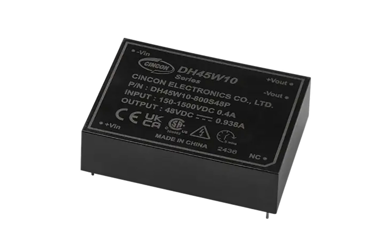 Isolated DC-DC Converter 45W 48V 938mA Regulated Output 150-1500Vin DIN Rail Type