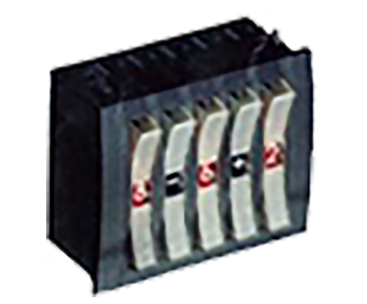 Manual Switch Thumbwheel Selector Switch 8421 Series 84212 M01 Long Circuit Gray Case Black Wheel Solder Connection