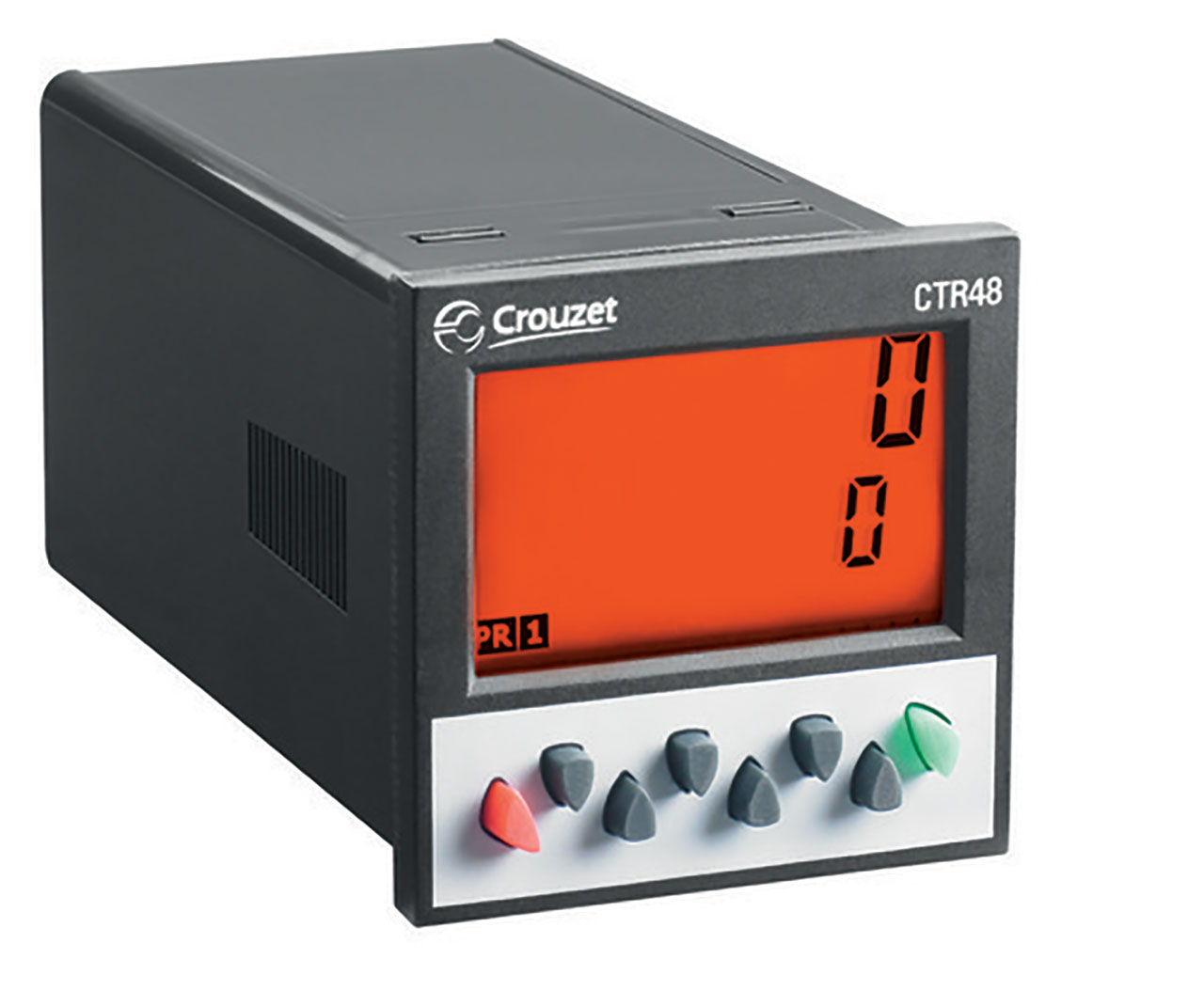 Counter Multi-Function Orange Backlit LCD Display 10-30VDC 1 Preset 2 Out CTR48- LCD 1 Preset 10-30VDC