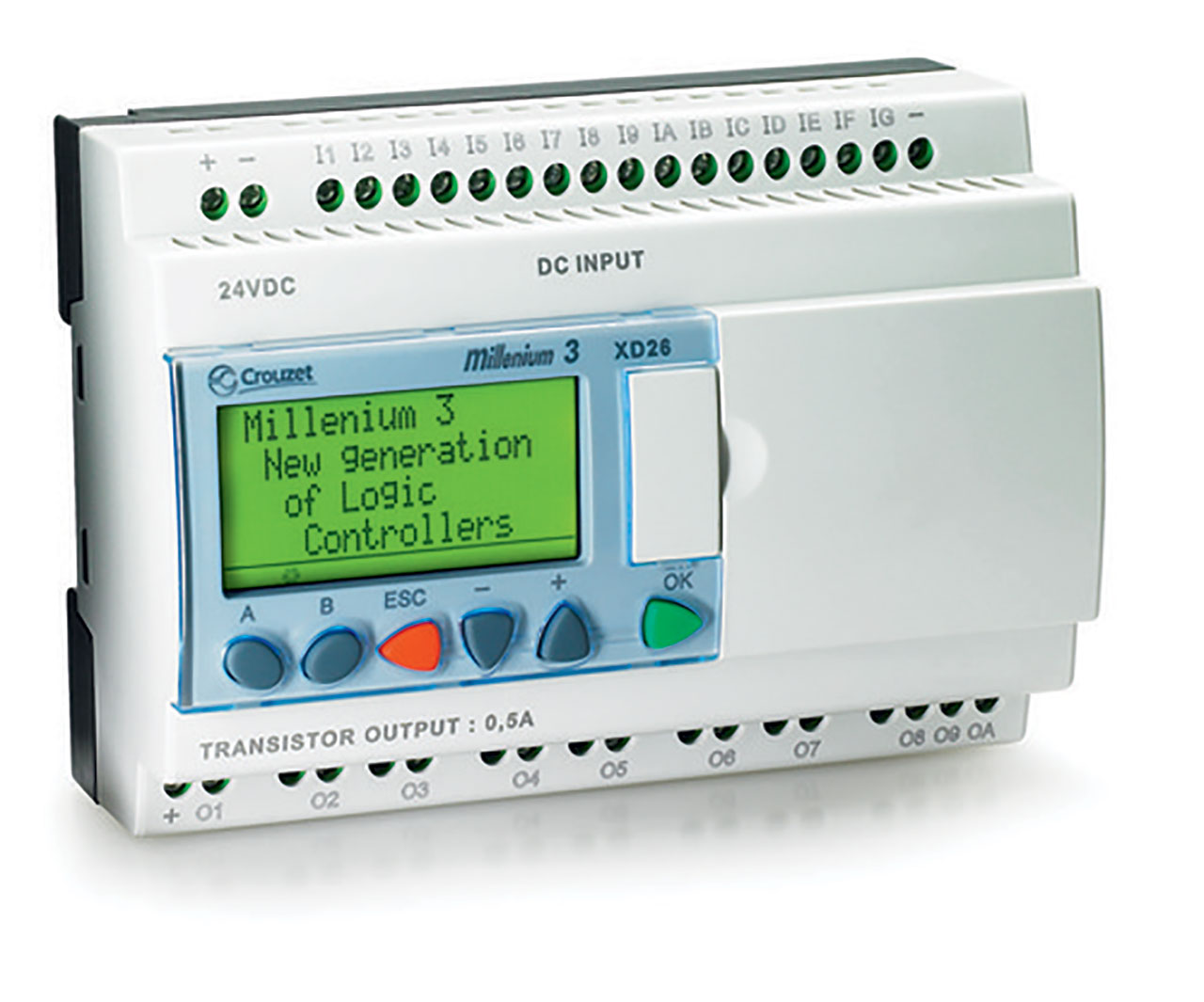 Millenium 3 Essential XD26- 16I/10O Normally Closed 12VDC