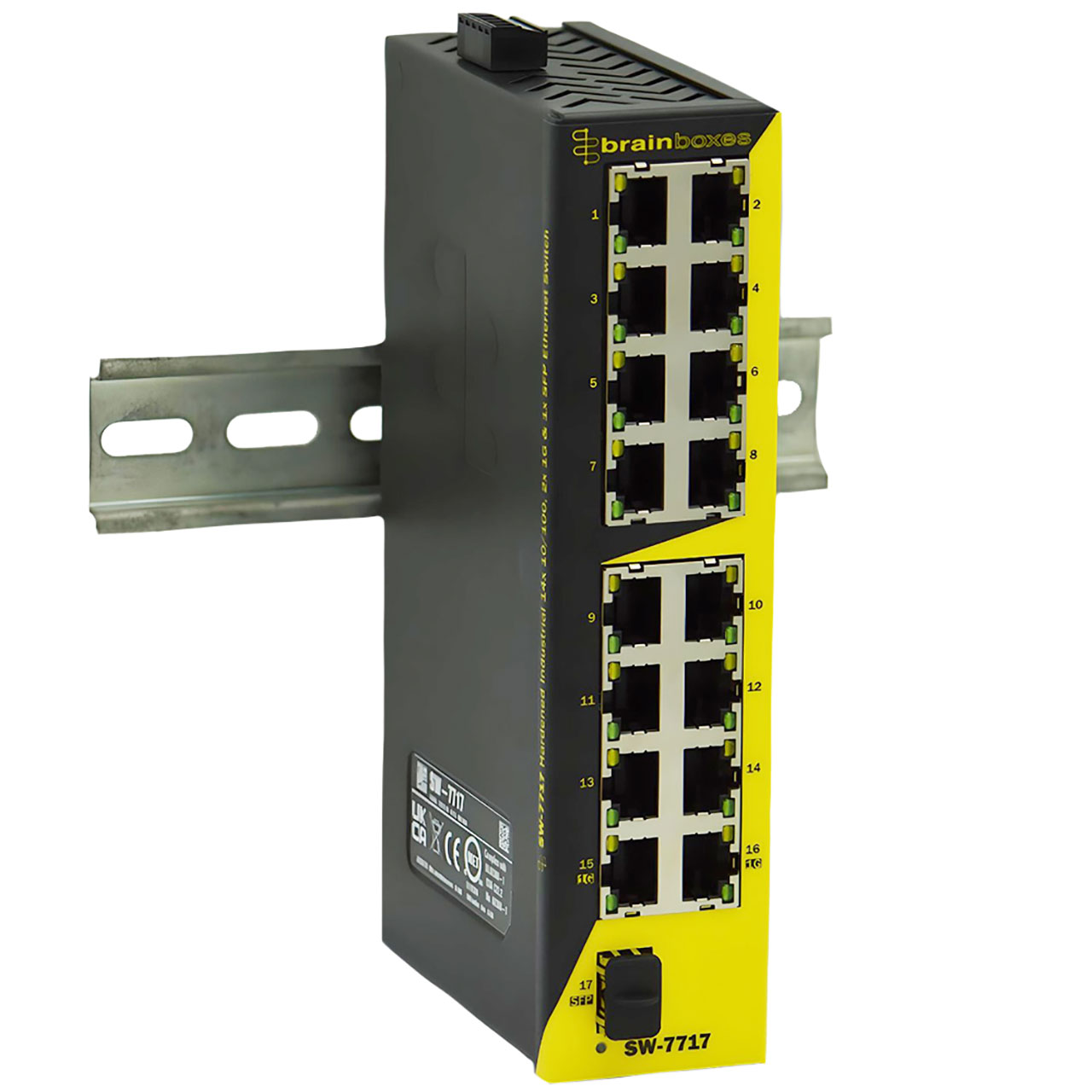 Hardened Industrial 14x 10/100, 2x 1G&1x SFP Ethernet Switch