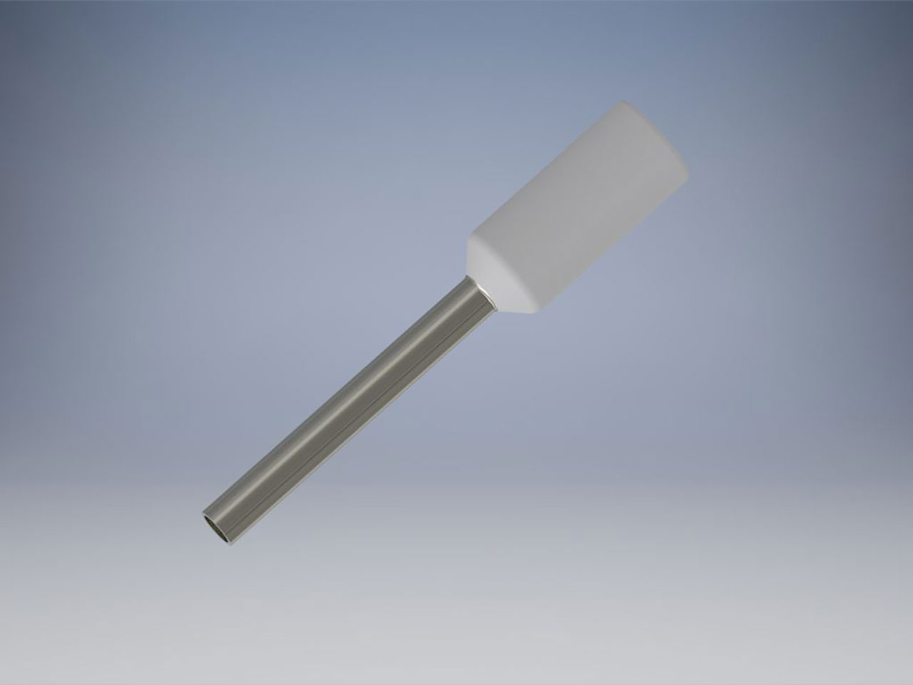 Ferrule Industry Standard Insulated Crimp H10.00/18 Ivory 8AWG Ferrule Terminal Ivory Polypropylene Sleeve UL (PK 100)
