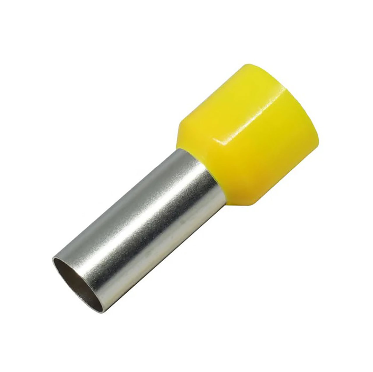 Ferrule Insulated Crimp H25.00/22-D DIN Standard Yellow 4 AWG Ferrule Terminal Yellow Polypropylene Sleeve UL (PK 50)