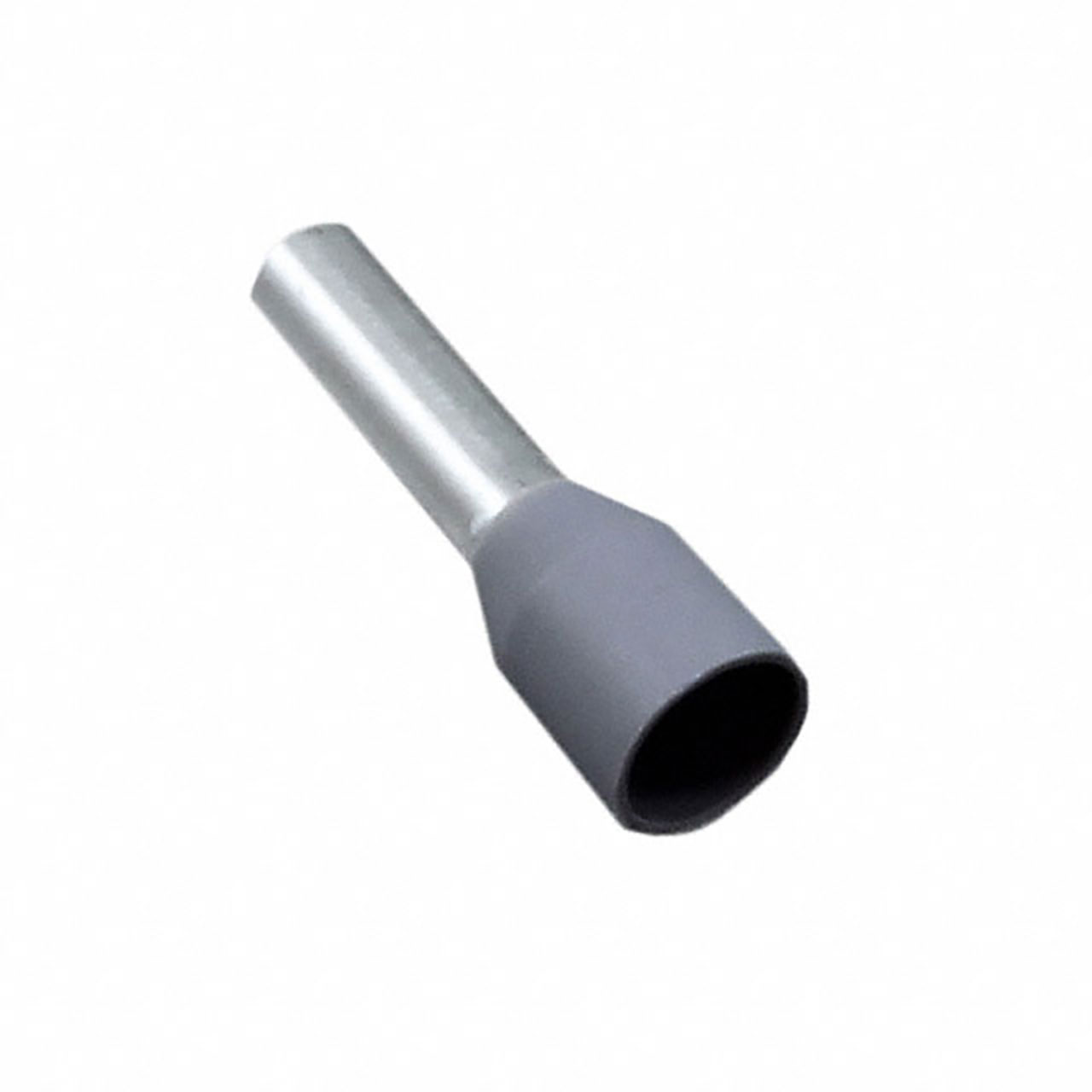 Ferrule Insulated Crimp H0.75/12-D DIN Standard Gray 18 AWG Ferrule Terminal Gray Polypropylene Sleeve UL (PK 500)