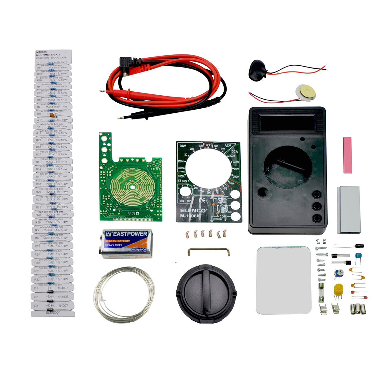 KIT,DMM,3.5DIGIT,7 FUNC,DC/ACV,DC CUR,RES,DIODE/hFE TEST,CON