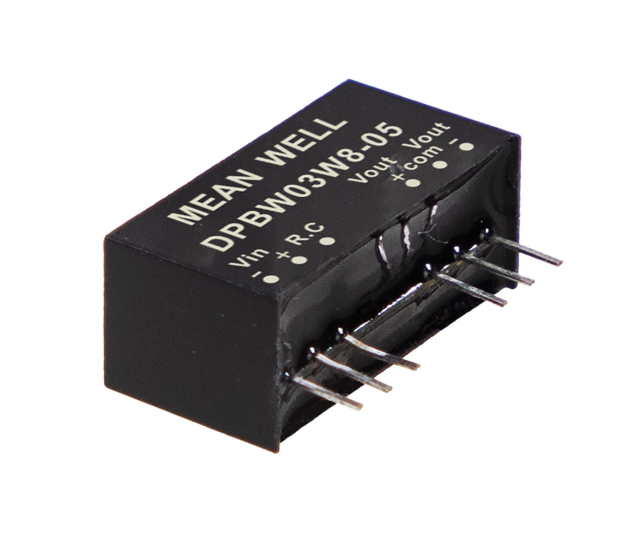 DC-DC CONV,REG,±5V@±300mA,9-75Vin,3KVDC ISOL,REM.ON/OFF,SIP8