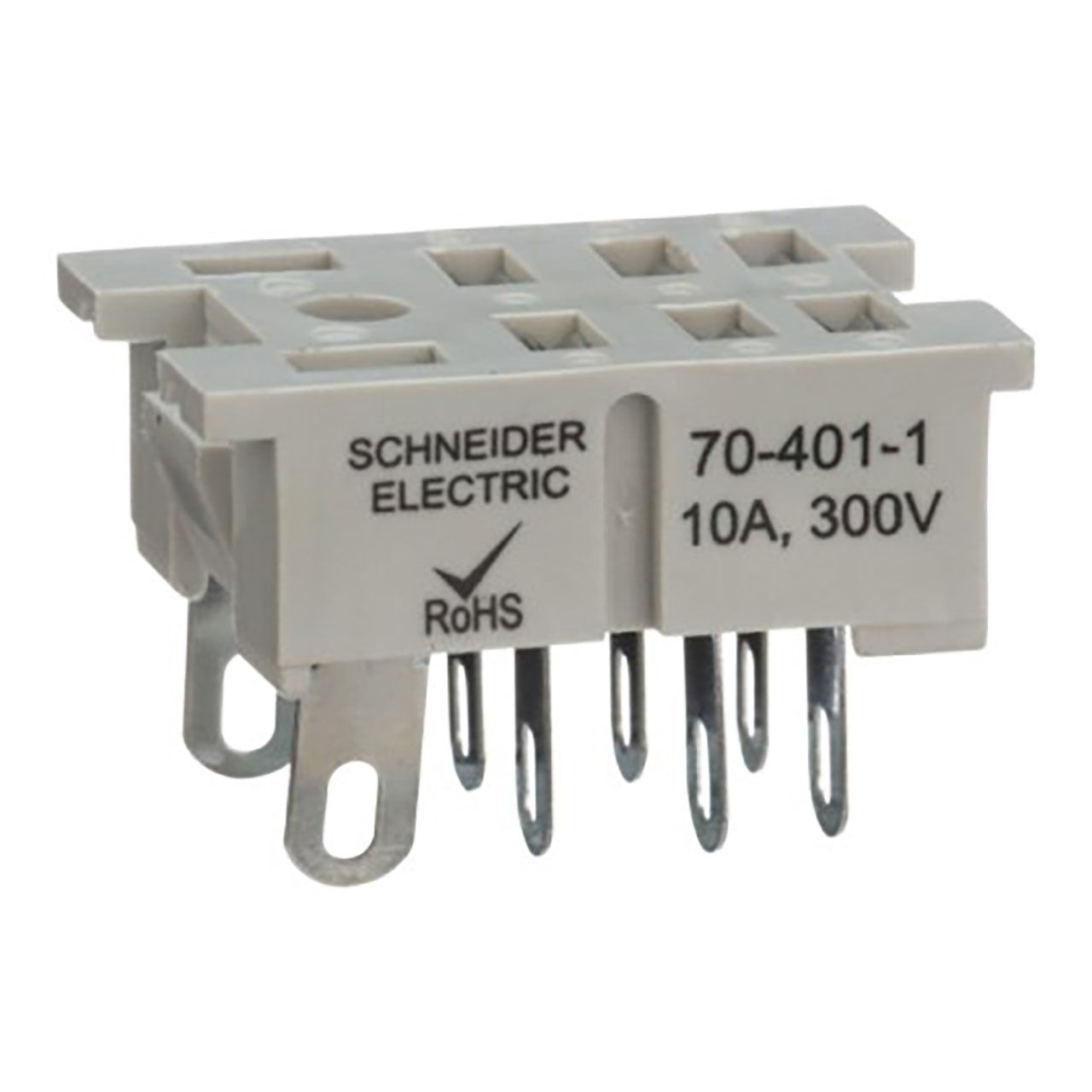 Relay Socket 8 Position Solder Connection ST Panel Mount