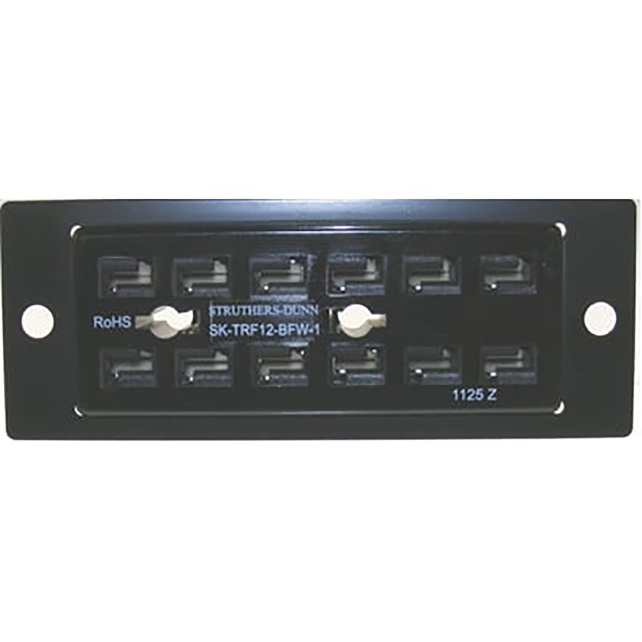 Relay Socket 6 Pin Rectangular Flange Mount QC/Blade Terminal Black 15A Low Back Rib