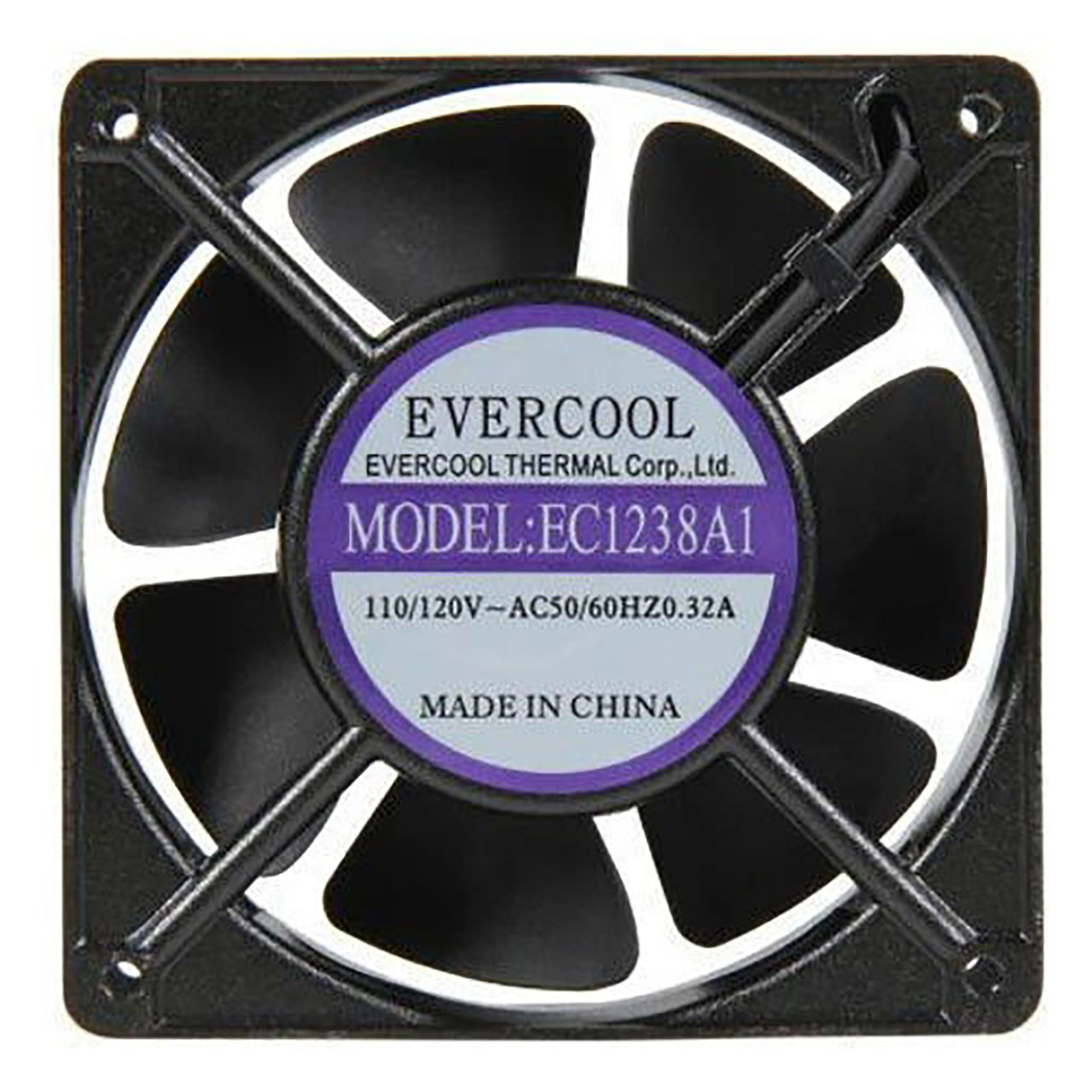 FAN,110/120VAC,120x120x38,95CFM,49dBA,2BALL,TERMINALS