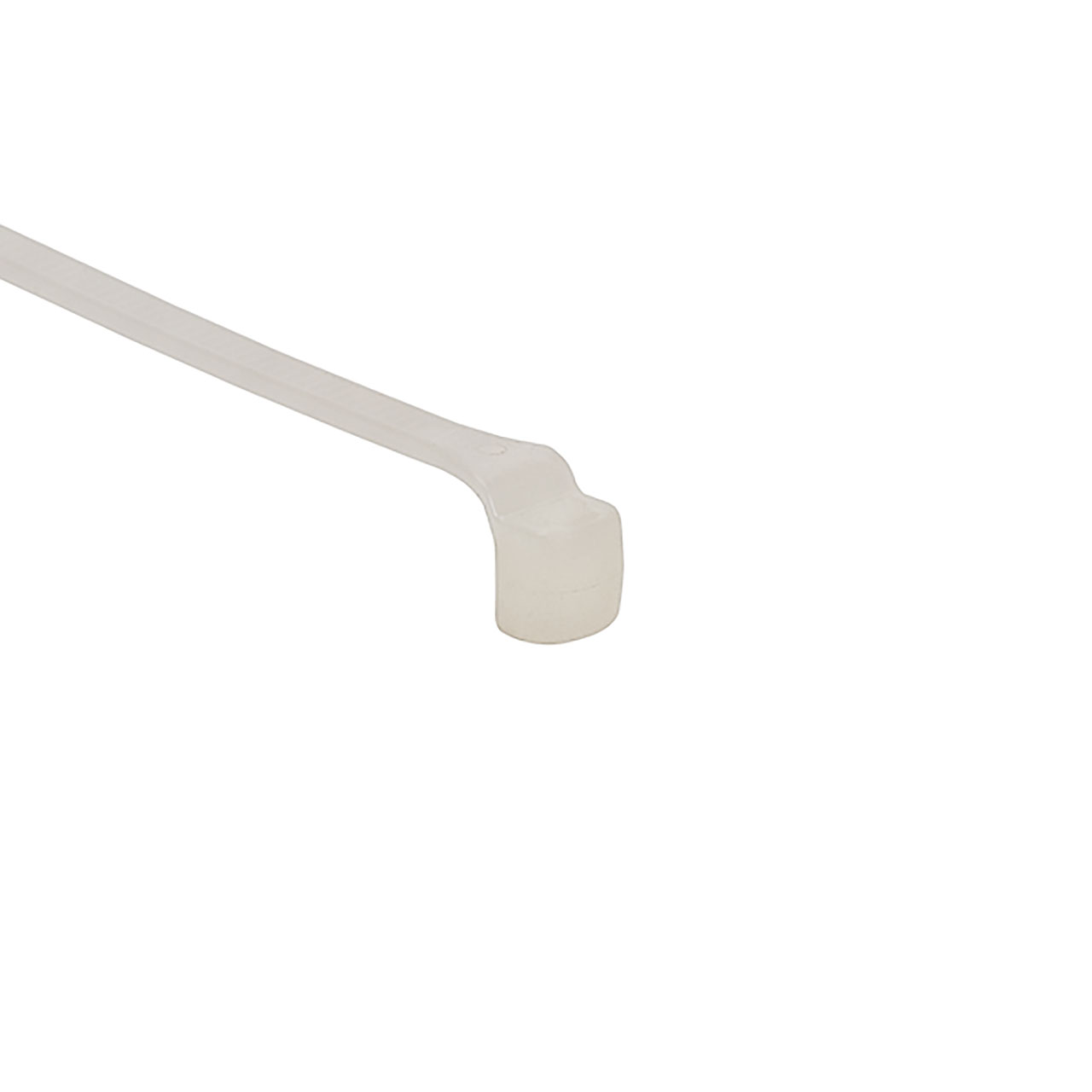 Low Profile Cable Tie, 10.4" Long, 40 lb Tensile Strength, PA66, Natural, 100 per Package