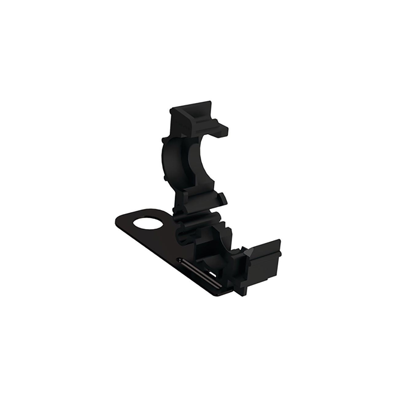 Conduit Clamps, Size 30, Mounting Hole 6.5 mm, Offset 40.5 mm, PA66HIRHS, Black,  25 per Package