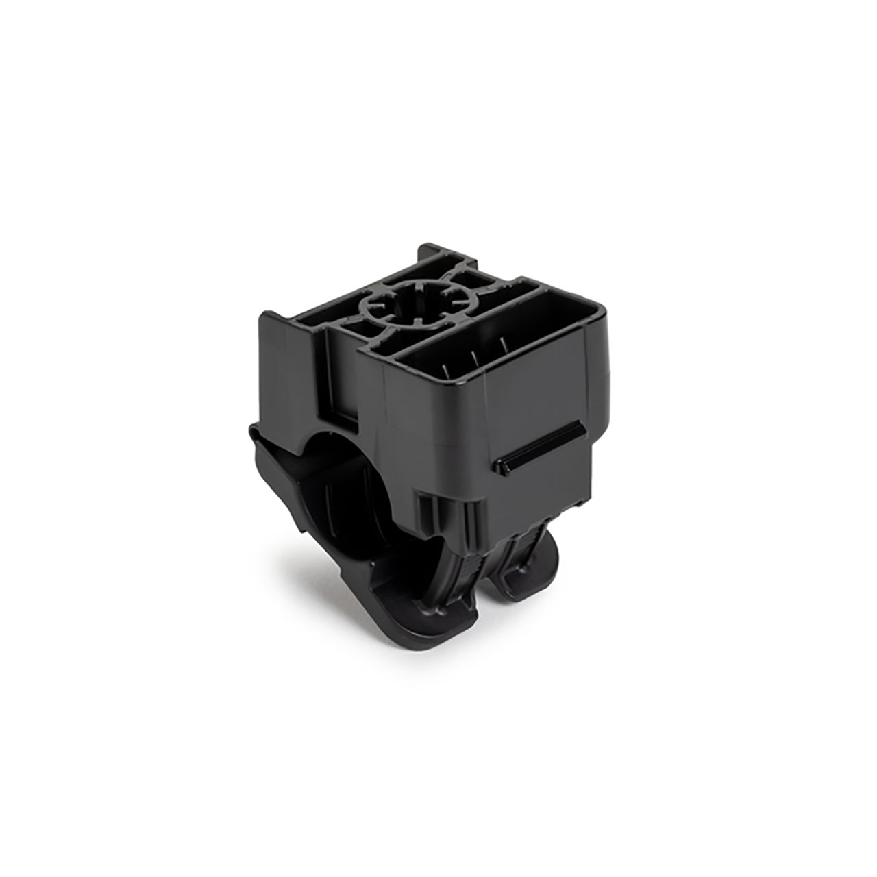 3/8" Threaded Rod Mount Ratchet Clamp, 0.50 - 0.77" Bundle Dia, PA66HIRHSUV, Black, 150/bg