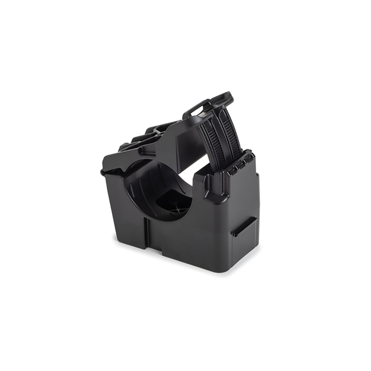 Stud Mount Ratchet Clamp for M8 Stud, 0.76 - 1.42" Bundle Dia, PA66HIRHSUV, Black, 150/bg