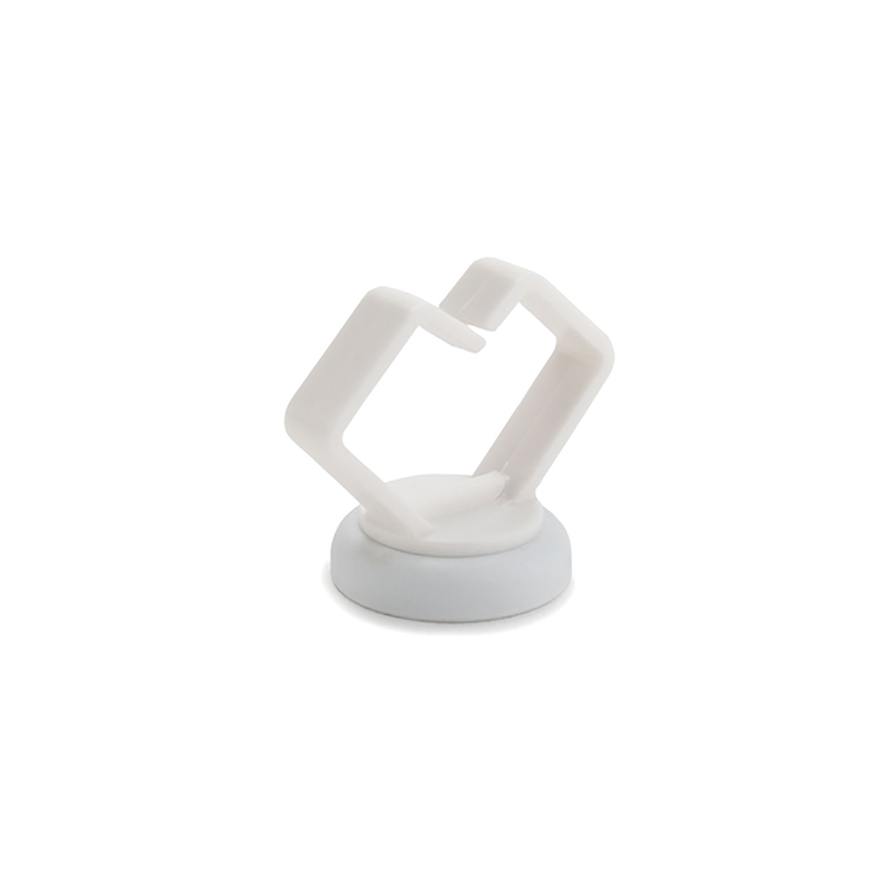 Magnetic Clip, Medium, 3/4", Neodymium Magnet/POM/ST, 10lb Pull Force, White, 100 per Bag
