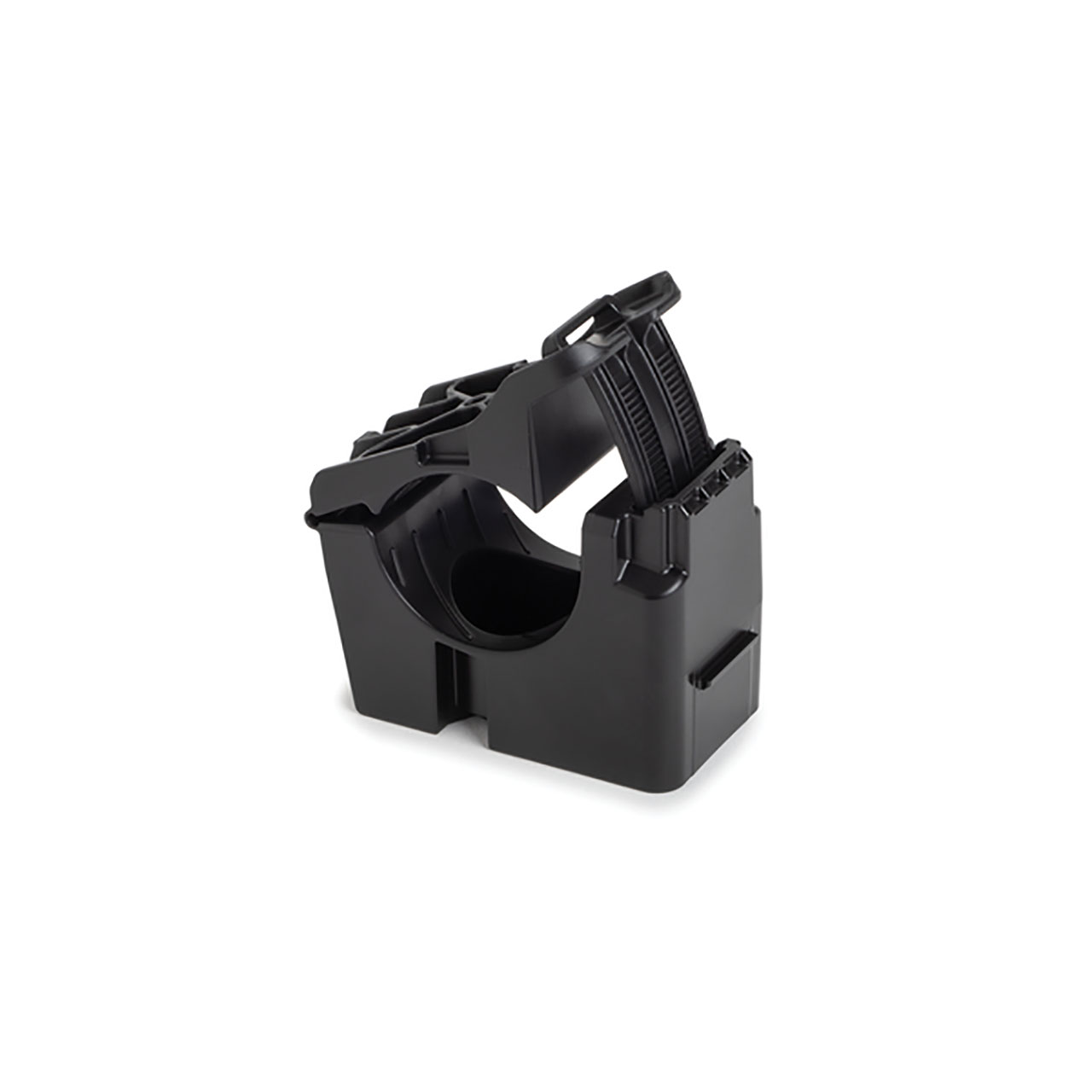 Bolt Mount Ratchet Clamp for Low Torque, 0.76 - 1.42" Bundle, 0.33" Hole, PA66HIRHSUV, BK, 25 per Bag