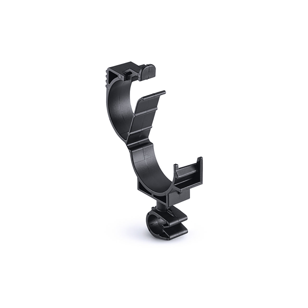 LOC Locking Clamp, 20-25 mm, to MOC Clip, 9 mm, PA66HIRHSUV, Black, 1000/ctn