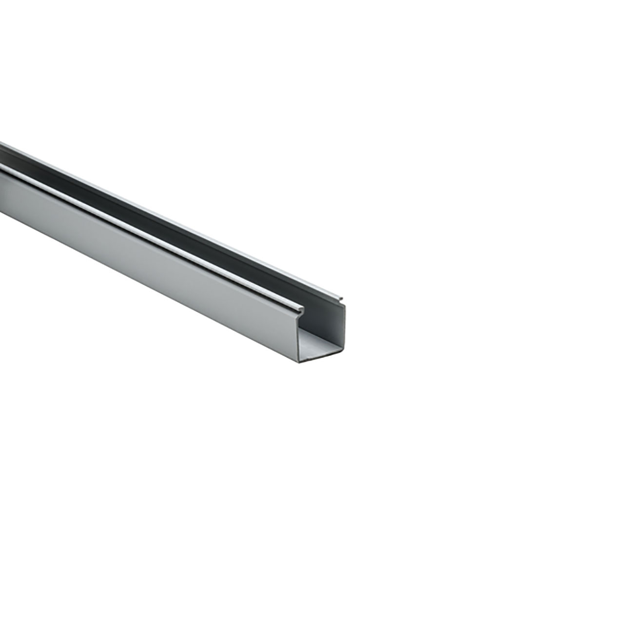 Solid Wall Wiring Duct, 1.5" x 1.5", Non-Adhesive, PVC, Gray, 120ft/Carton